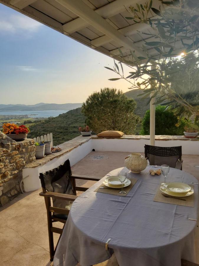Romantic Sunset Cycladic House In Sotires Moni Christou Dasous Exterior photo