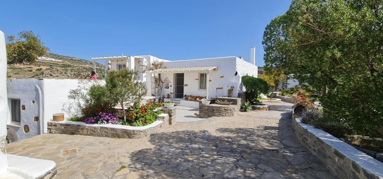 Romantic Sunset Cycladic House In Sotires Moni Christou Dasous Exterior photo