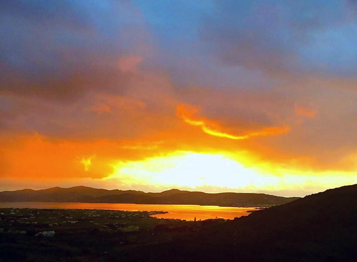 Romantic Sunset Cycladic House In Sotires Moni Christou Dasous Exterior photo